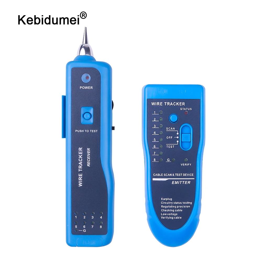 Кабельный тестер kebidumei прибор для обнаружения телефонных проводов сети LAN STP UTP Cat5