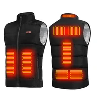 fashion 9 areas heated vest men women usb heated jacket outdoor heating vest thermal clothing hunting vest winter heating jacket