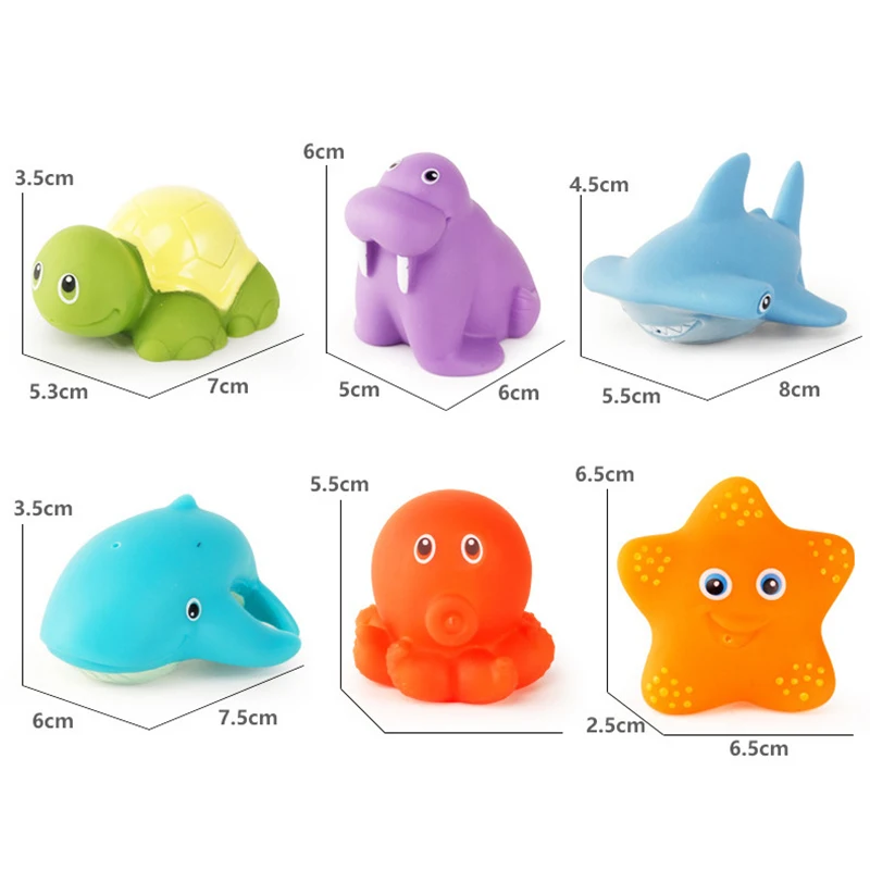 

kids Fishing Toys Bathing Children's Bathing Thermochromic Animal Spraying Water Squeezing Calling Bathing Toys Kids Gift
