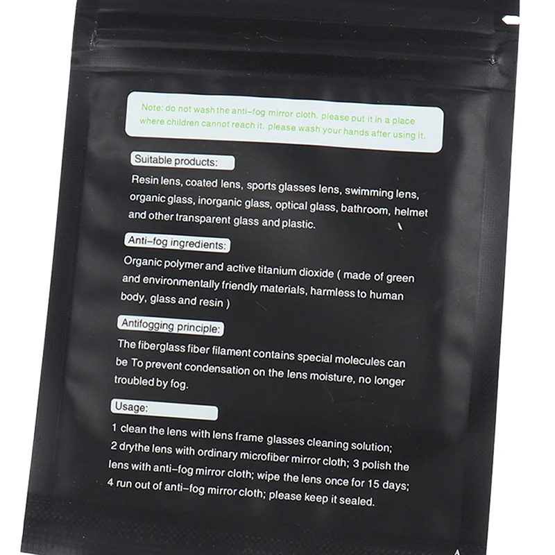 

30Pcs Reusable Anti-Fog Wipes Glasses Pre-moistened Antifog Lens Cloth Defogger Eyeglass Wipe Prevent Fogging for Glasses