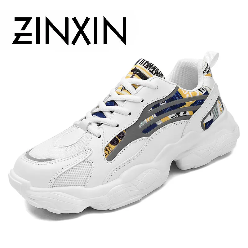 

ZINXIN Dad Shoes Casual Shoes Men Trend Fashion Sneakers Men's Sneakers Thick Bottom Low-top Lace Trainers