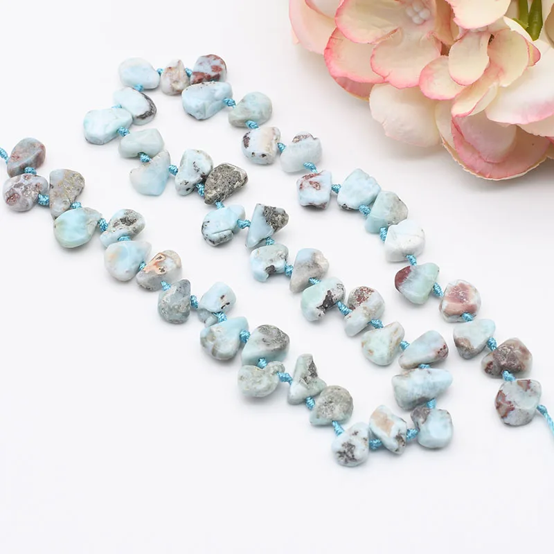 

Natural Sea grain stone irregular beads For DIY Necklace Jewelry Making Loose 15" Free Shipping