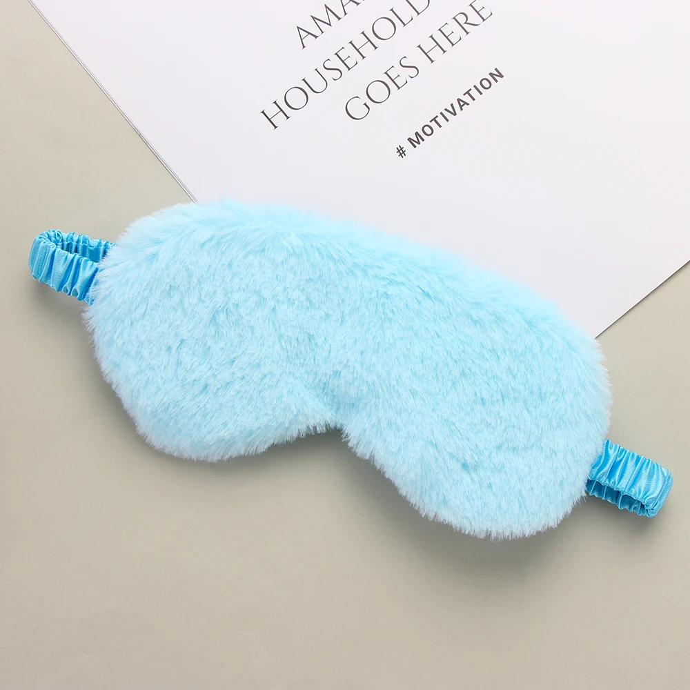 Лидер продаж модные мягкий милый плюшевый чехол для глаз маска сна из