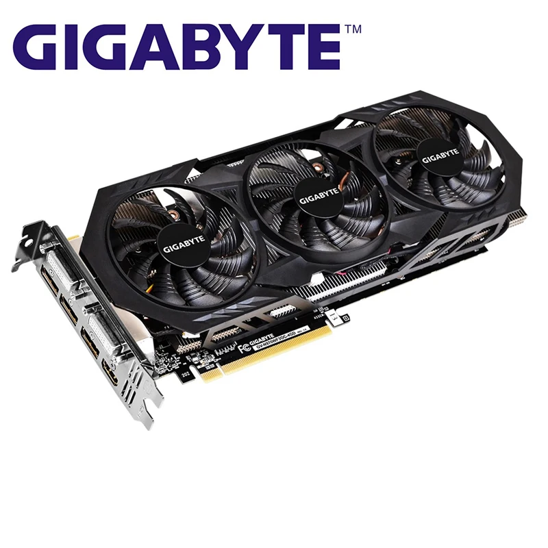 GIGABYTE GTX 970 4 Гб видеокарты GDDR5 256 бит GPU видеокарта для nVIDIA Geforce GTX970 карта VGA Hdmi Dvi