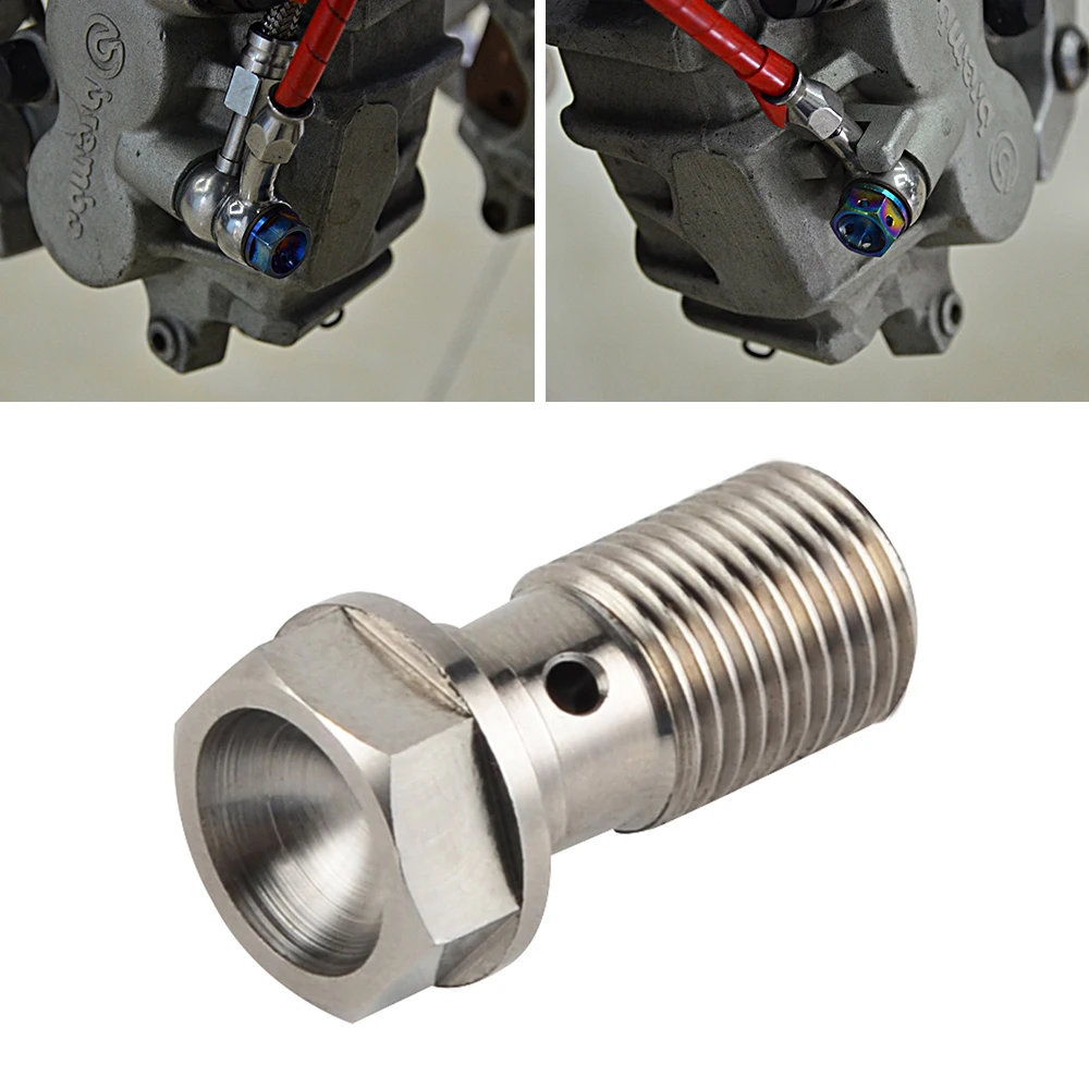 Титановый тормозной болт с двойным банджо M10 x 1 25 шаг для Suzuki Vstrom DL 650 1000 двойной m10x1