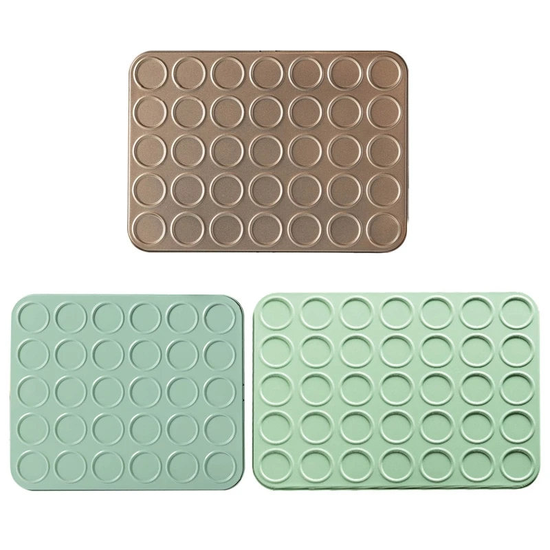 

Macaron Pans Cookie Baking Pans Cake Bakeware Carbon Steel Material 2 Colors R7UA