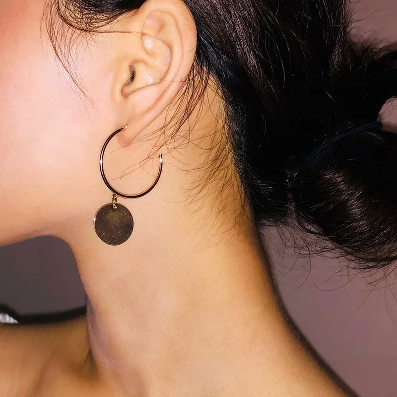 

Abayabay Girl Stud Earring Women Hoop Drop Earrings Light Yellow Gold Color Fashion Cute Tassel Lovers Classic Jewelry Oorbellen
