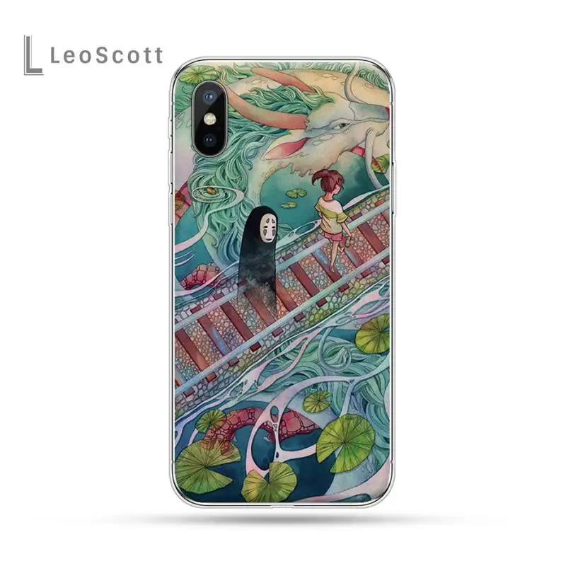 

Spirited Away japanese anime luxury protective Phone Case shell for iPhone 11 12 pro XS MAX 8 7 6 6S Plus X 5S SE 2020 XR