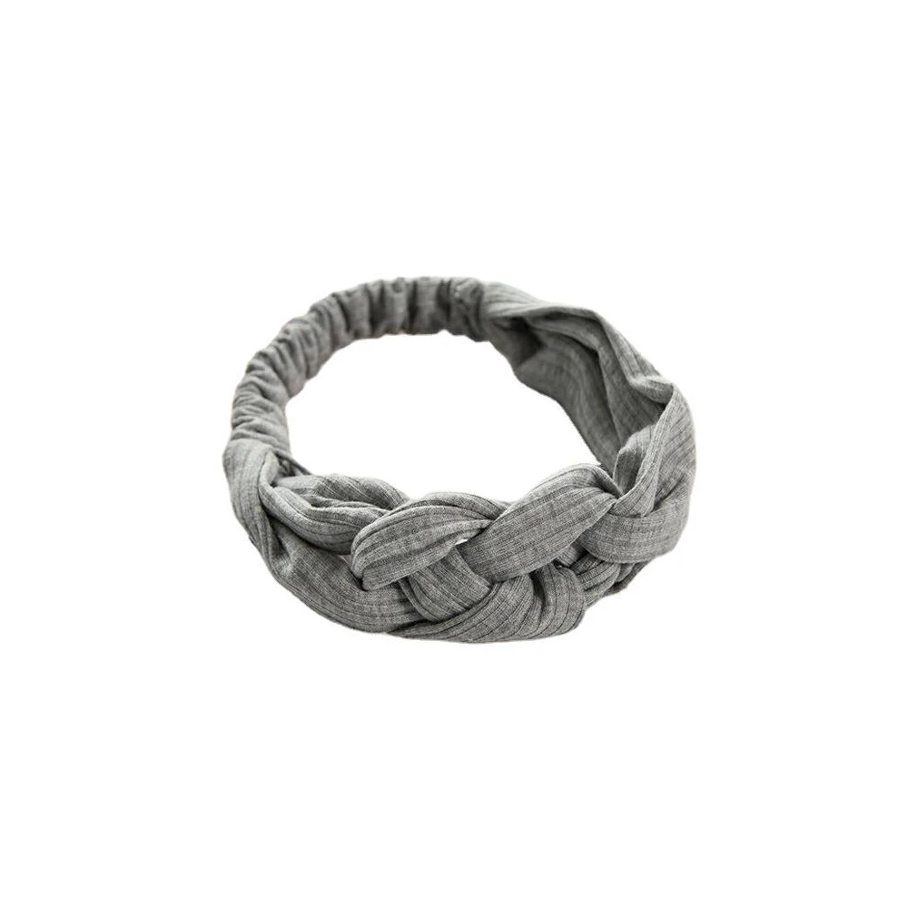 

Knitted Chinese Knot Cross Headband Twisted Solid Color Wide-brimmed Headband Make-up Wash Headband Hair Accessories