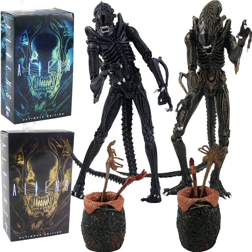 23 см пришельцы против предаора экшн фигурки Xenomorph Facehugger Chestburster Egg Ultimate Edition AVP