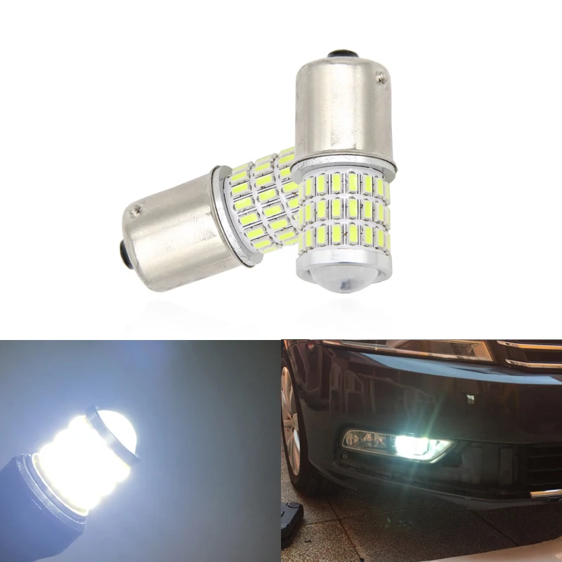 2x1156 CANbus BA15S/P21W S25 Led Габаритные огни DRL лампы для VW Passat B7 2010 2011 2012 2013 2014