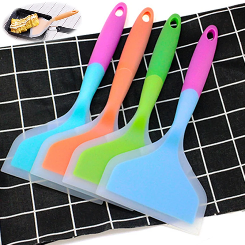 

Non-stick Cooking Utensils spatula Silicone Spatula Beef Meat Egg Kitchen Scraper Wide Pizza Shovel Silicone Kitchen Utensils