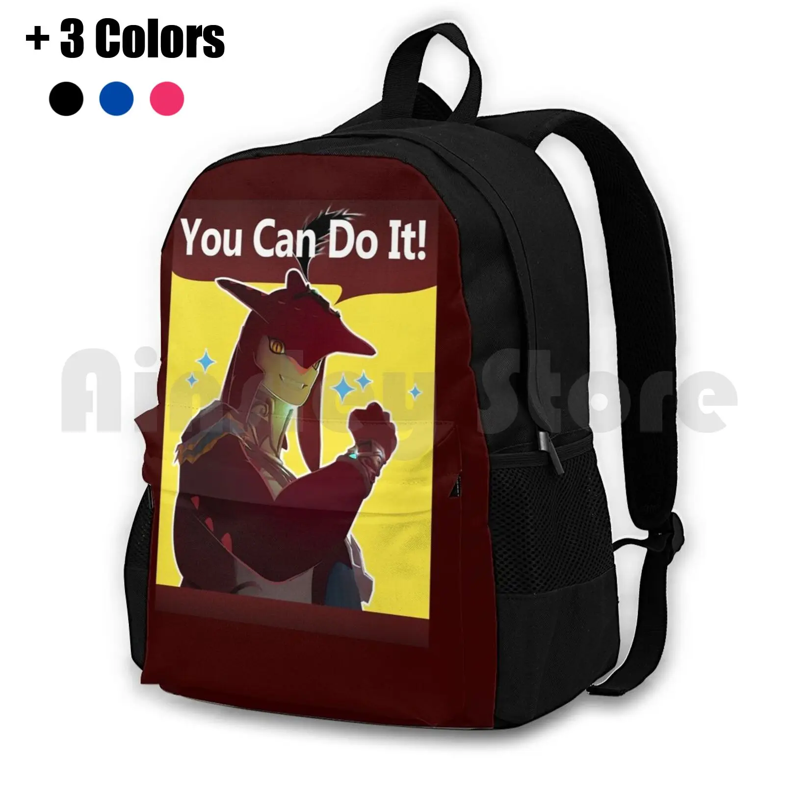 

You Can Do It! Outdoor Hiking Backpack Waterproof Camping Travel The Legend Of Breath Of The Wild Breath Wild Sidon Prince