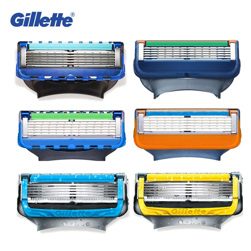 Лезвия для бритья Gillette Fusion мужчин бритва бороды бритвенные станки более гладкие