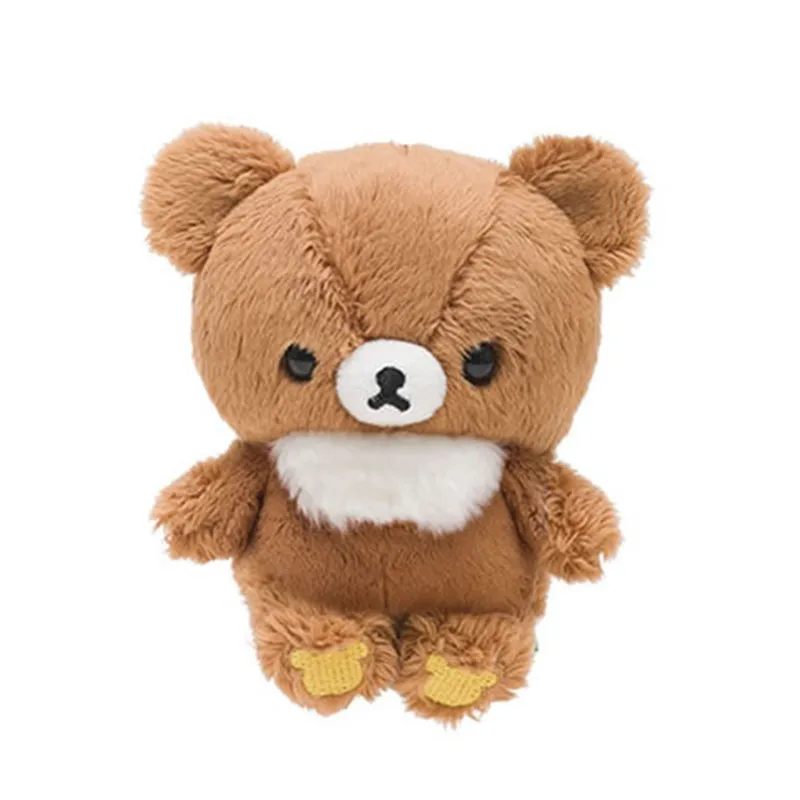 

Mini Rilakkuma Chairoikoguma Plush Toy Bear Stuffed Animals 11cm Kawaii Cute Plushies Kids Toys for Girls Children Small Gifts