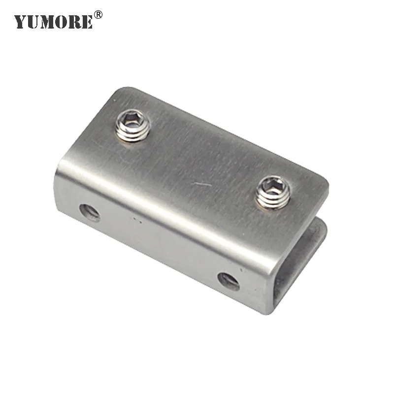 YUMORE стеклянный зажим Стеклянные Кронштейны с покрытием из нержавеющей стали 304