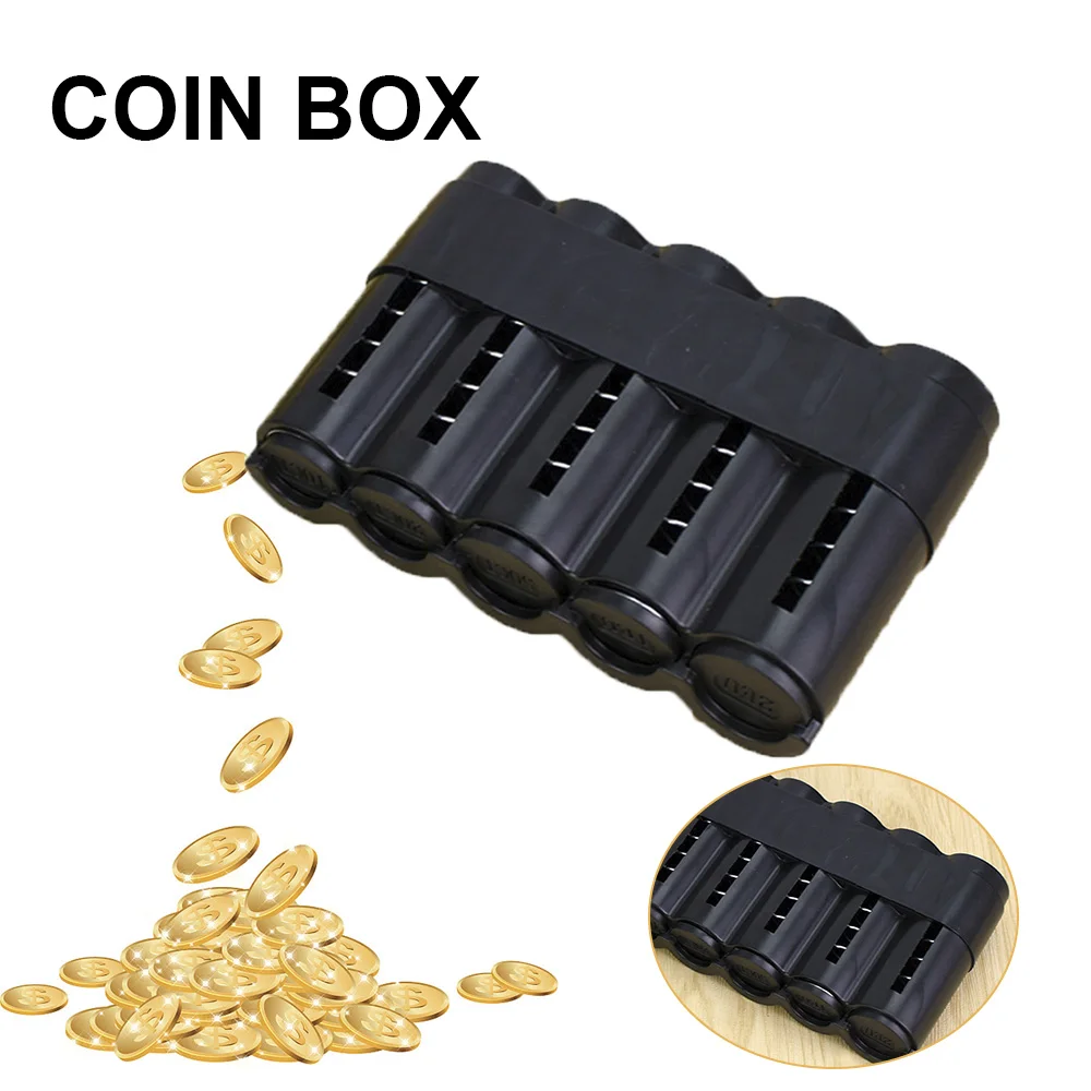 

Coin Storage Box Small Change Euro Holder Case Plastic Dispenser Box Money Purse Changer Wallet Coin Organizer Case