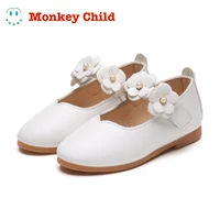 1 11 year leather girls shoes flowers party shoes for baby princess shoes for kids children flats dress shoe white sandal lady s