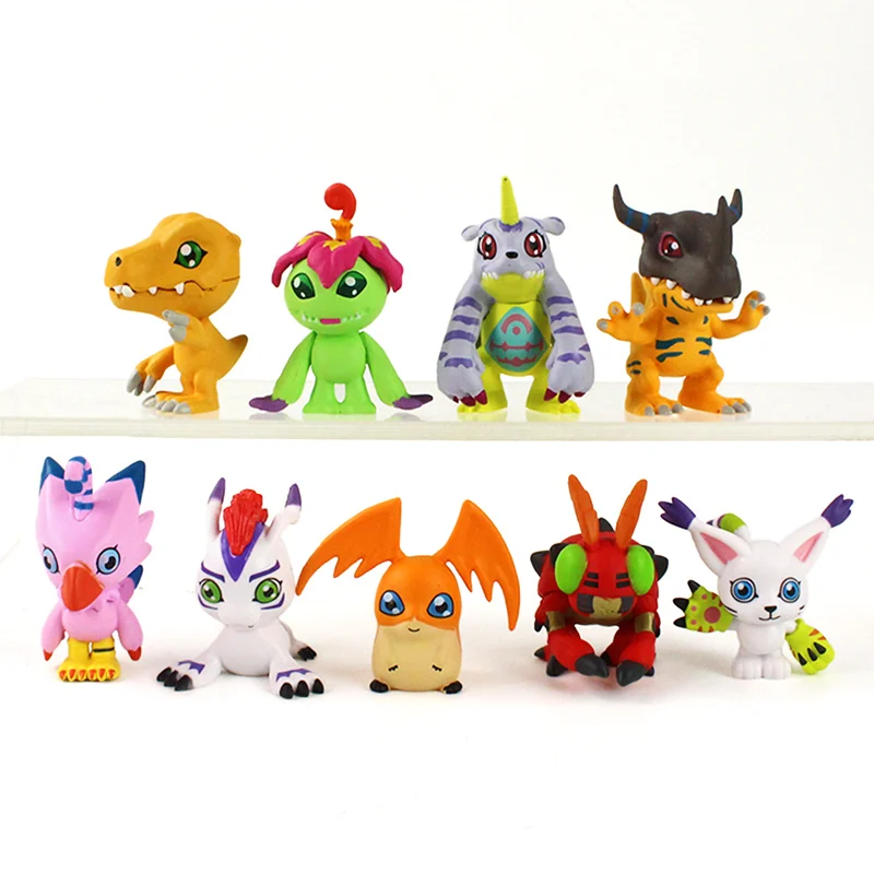 3 5-5 см 9 шт./компл. фигурки приключений Digimon Piyomon Palmon Tentomon graymon Agumon Gabumon Patamon Tailmon Gomamon
