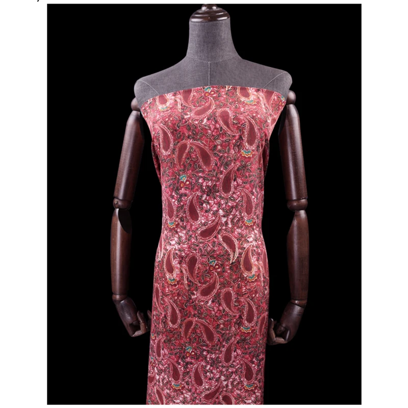 Женское платье из крепдешина с цифровым принтом ширина 114 см | Дом и сад