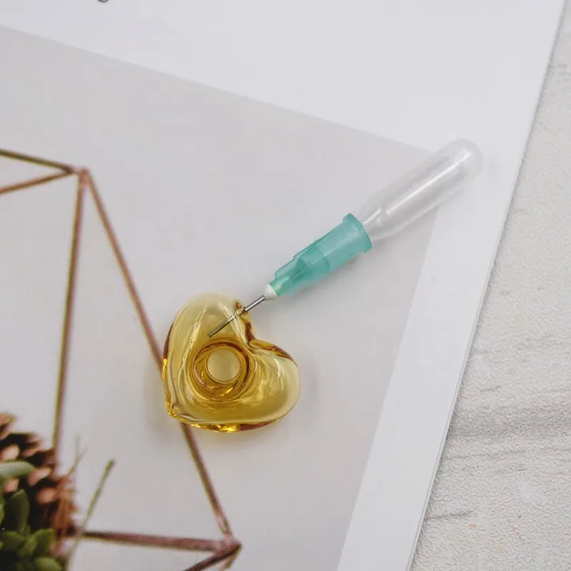 Фото 1X Heart Diffuser Perfume Refillable Handmade Essential Oil Aromatherapy Bottle Pendant Jewelry Indicates Lucky Glass Pendant №5