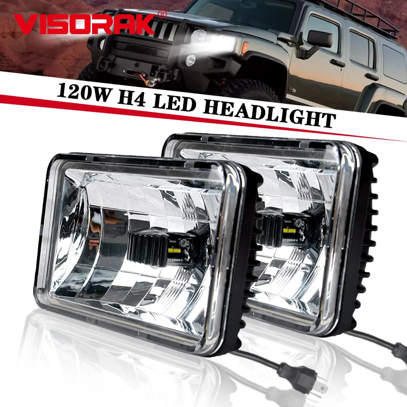 

VISORAK 4X6 5X7 5" Inch Truck 4x4 H4 LED Work Light SUV Car LED Head Lamp For Lorry JEEP ATV SUV 4WD Pickup Off-road Auto Car