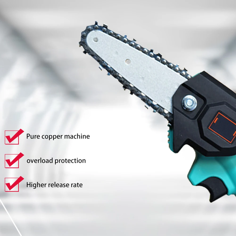 

24V Portable Electric Pruning Saw Electric Saws Woodworking Electric Saw Garden Logging Mini Electric Chain Saw Lithium Battery