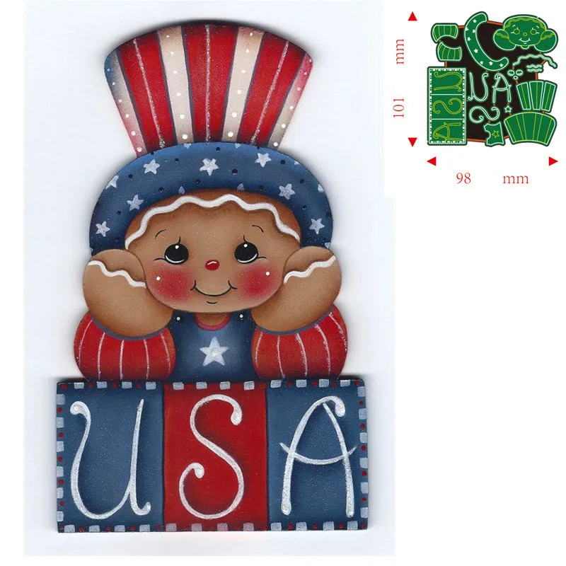 Металлические Вырубные штампы имбирный человек скрапбукинг рельефное тиснение |