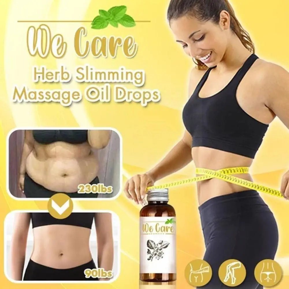 

30ml Natural Herbal Slimming Massage Oil Fat Anti Weight Body Oil Burning Cellulite Essential Slimming Care Loss M9h5