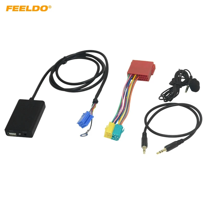 Автомобильный цифровой медиаплеер FEELDO USB/AUX/MIC/Bluetooth для Volkswagen/Audi/Skoda/Seat (1990-х ~ 2000-х) |