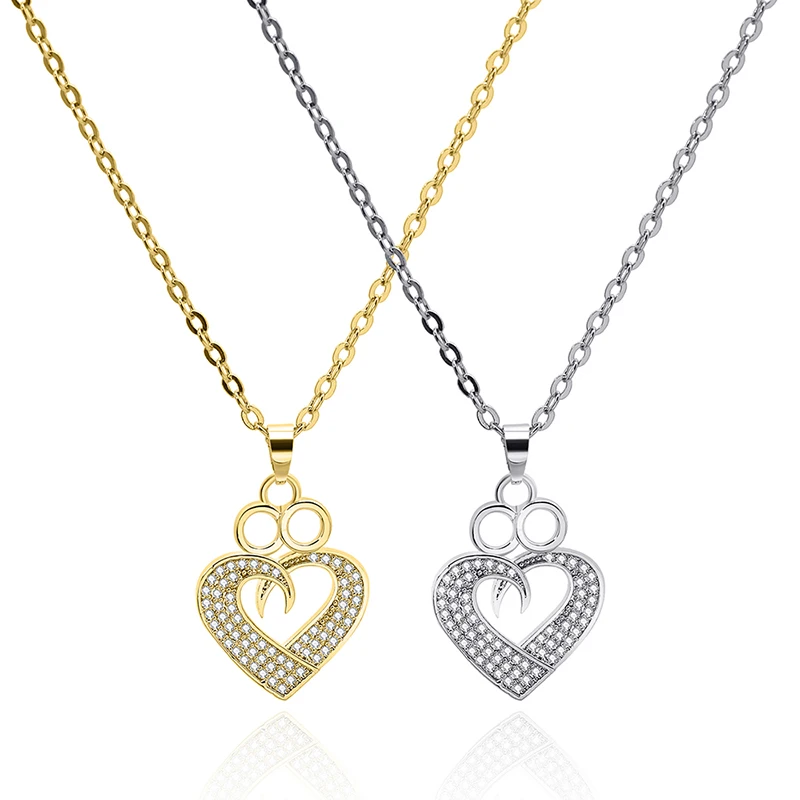 Zhijia Новое поступление золотой серебряный цвет сердце дизайн Стразы простое