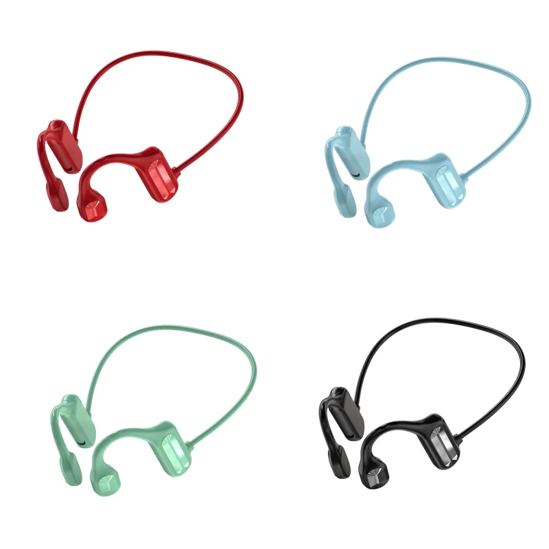 

Wireless Stereo Headset Bluetooth 5.2 Bone Conduction Headphone Hands-free Stereo Bass Low-latency Gaming Earphones With Mic