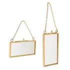 Двухсторонняя стеклянная подвесная фоторамка в промышленном стиле MagiDeal, настенная рамка, Цветочная фоторамка, держатель для портрета