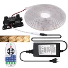 DC12V Светодиодные ленты светильник с диммером IP67 Водонепроницаемый 2835 120 светодиодовm гибкая светодиодная лента в полоску, украшен бантиком из ленты, светильник EUUSUK AU разъем, для детей от 1 года до 5 лет м