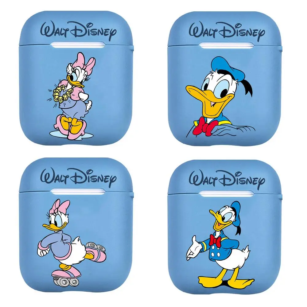 

Disney Cartoon Donald Duck Daisy DuckPattern Case for Airpods Pro 1/2 Cover Protective Earphone Cases Headphones Funda Protectiv