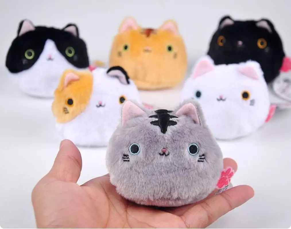 

1 шт. 6 цветов 8 см кошки мягкие игрушки брелок кошка подарок плюшевая игрушка кукла детская вечеринка день рождения плюшевые игрушки для дев...
