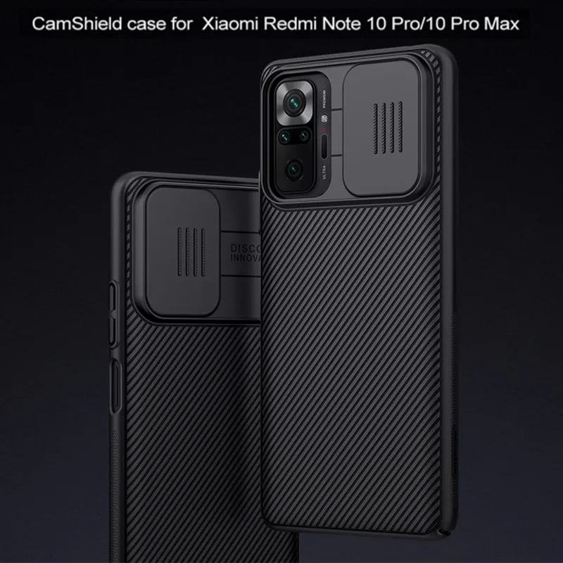 

Camera Protection Case for Xiaomi Redmi Note 10 Pro NILLKIN Slide Camera Lens Protective Back Cover for Redmi Note 10 Pro Max