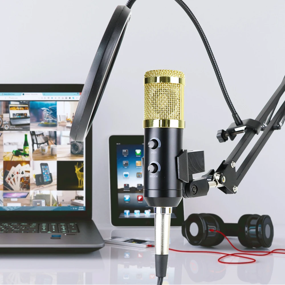 Микрофон microfono bm 900 USB для караоке Студийный конденсаторный микрофон 800 записи