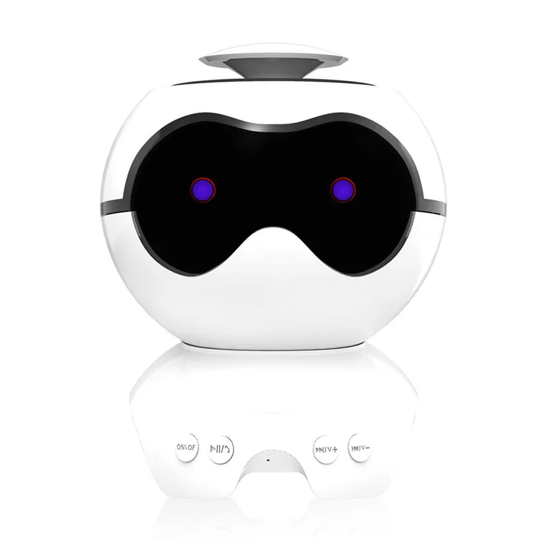 Симпатичная космическая собака стерео бас беспроводная bluetooth-колонка LED HD аудио FM