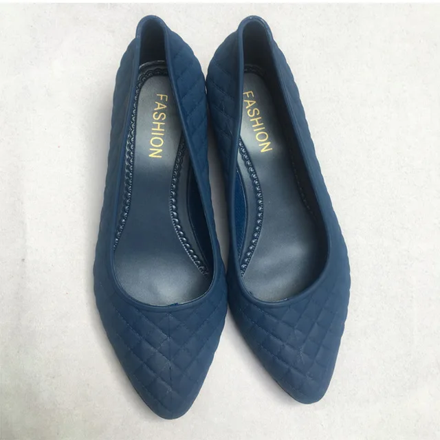 B1 CXJYWMJL Autumn Fashion Low Heel Women Shoes Comfortable Wedge Heel Shoe Pointed Shallow Mouth Shoes Fashion Wild Female Shoe - Цвет: B1