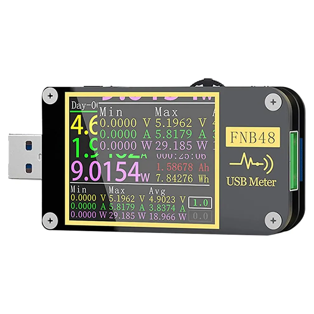 

FNB48 PD триггер вольтметр амперметр вольтметр тестер USB er QC4 + PD3.0 2,0 PPS протокол быстрой зарядки тестер емкости