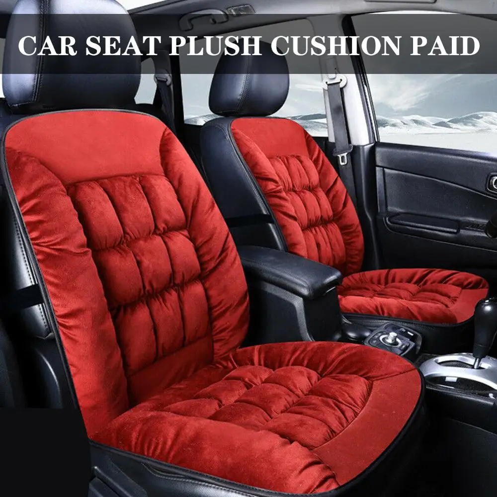 Универсальная автомобильная зимняя подушка на переднее сиденье 110*50 см мягкий
