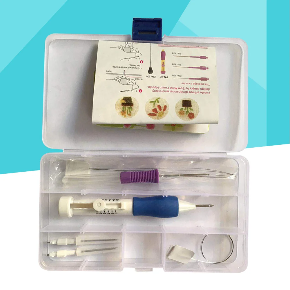 

Embroidery Punch Needle Kit Stitching Tool Set Embroidery Pen Set Knitting Sewing Tools