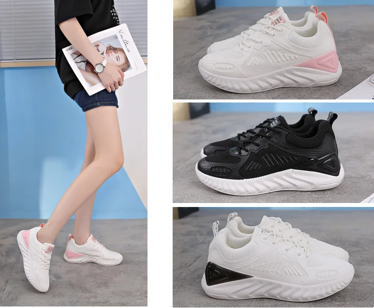 Брендовая женская обувь; коллекция года; повседневная спортивная обувь; Модная легкая обувь для студентов; повседневная женская обувь
