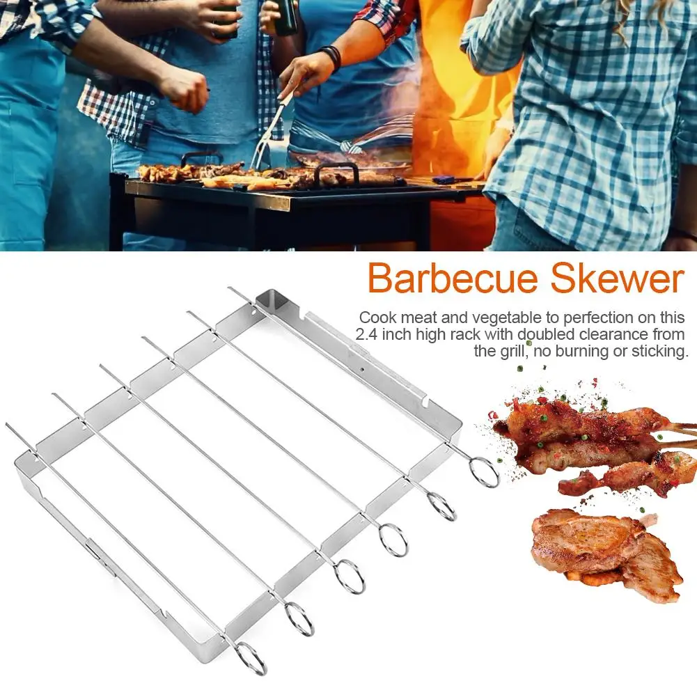 Высококачественные антипригарные Шпажки для барбекю на открытом воздухе шпажки