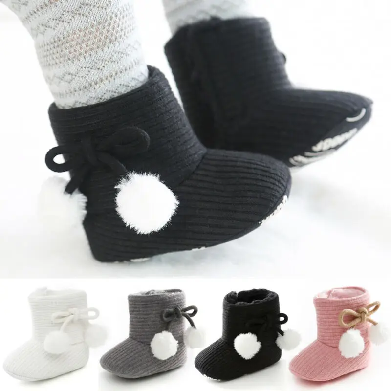 Emmababy Winter Boy Girls Baby Soft Sole Snow Boots Warm Crib Shoes Toddler Walk |
