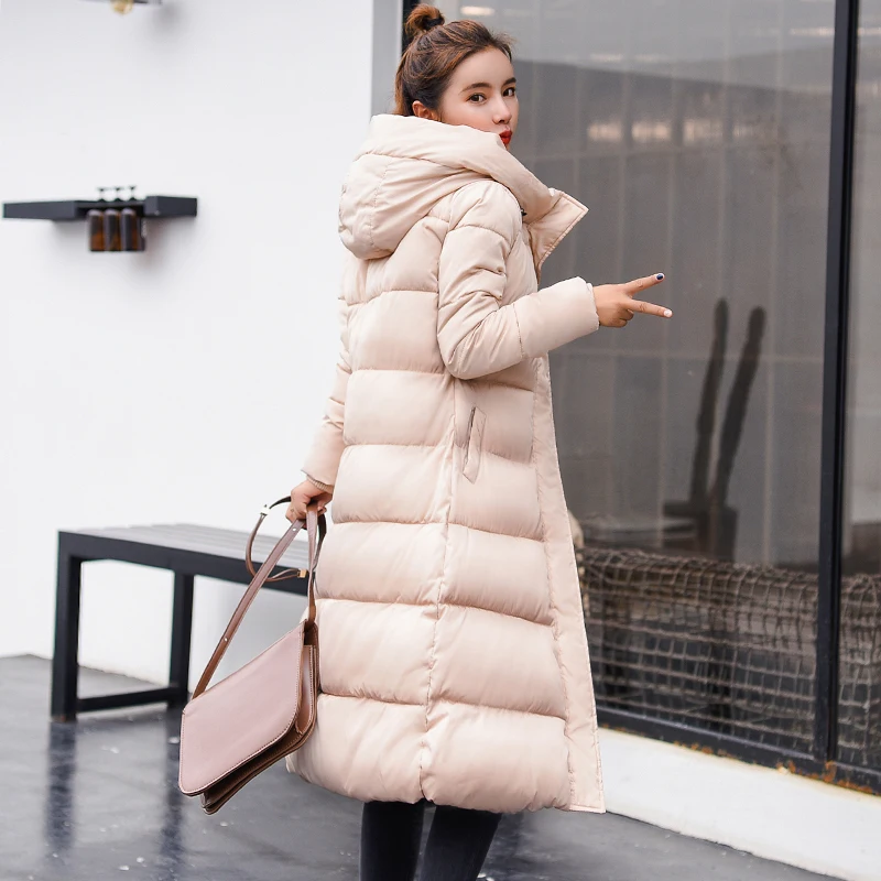 

Fashion Winter Coat Women Jackets 2020 Thick Down Parkas Big Fur Hooded Cotton Long Coats Warm Windbreaker Female Outwear