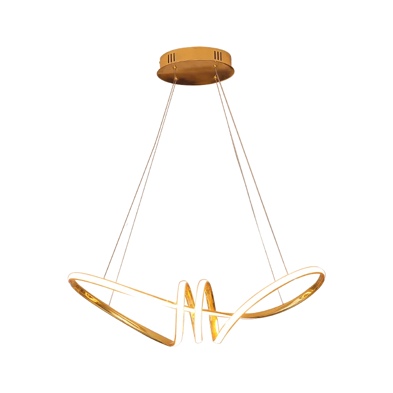 

Chrome Finished Minimalism DIY Hanging Modern Led Pendant Lights For Dining Room Bar suspension luminaire suspendu Pendant Lamp