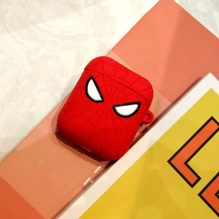 Little spider man Милый мультяшный беспроводной Чехол для наушников для Apple AirPods 2 Силиконовый чехол для зарядки наушников Защитный чехол для AirPods - Цвет: Little spider man