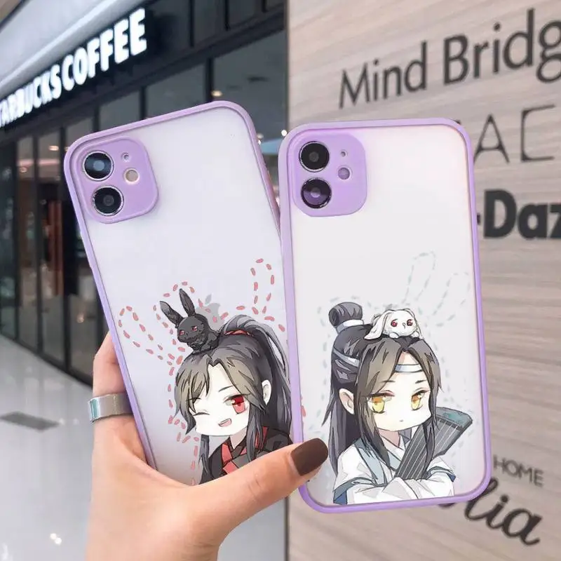 

Mo Dao Zu Shi Cartoon Cute Anime Phone Case matte transparent For iphone 7 8 11 12 plus mini x xs xr pro max cover